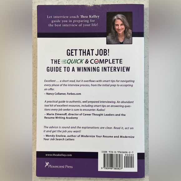 💰 3/$15 GET THAT JOB: QUICK COMPLETE GUIDE TO A WINNING INTERVIEW book T Kelley - Picture 2 of 3